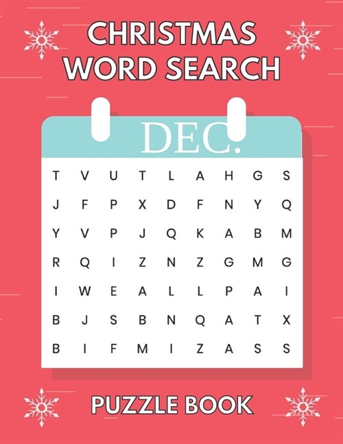 Christmas Word Search Puzzle Book: For Children And Adults Large Print Great For Gift (Paperback)