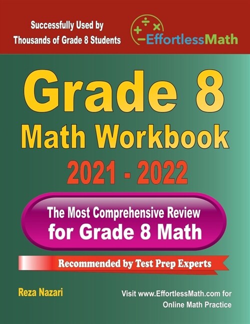 Grade 8 Math Workbook: The Most Comprehensive Review for Grade 8 Math (Paperback)