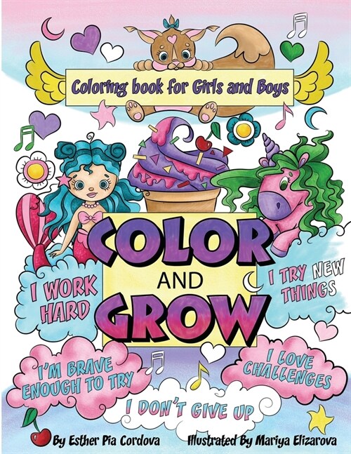 Color and Grow: A Coloring Book for Girls and Boys (Paperback)