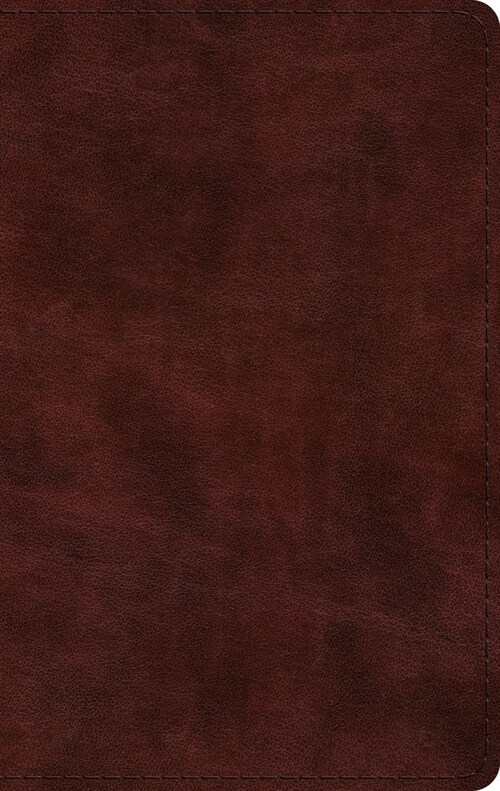 ESV Large Print Thinline Bible (Trutone, Mahogany) (Imitation Leather)
