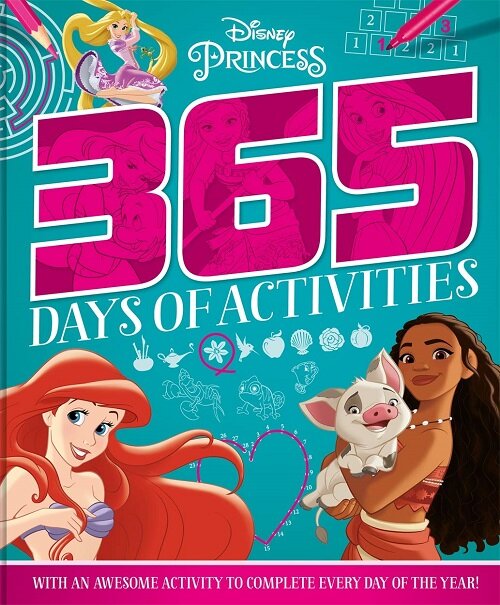 Disney Princess 365 Puzzles & Activities (Paperback)
