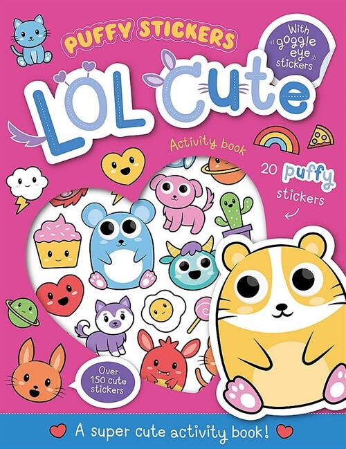 Puffy Sticker LOL Cute (Paperback)