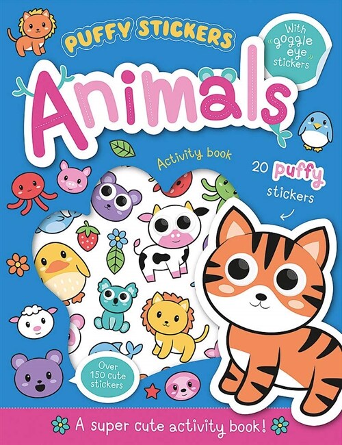 Puffy Sticker Animals (Paperback)