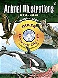 Animal Illustrations in Full Color (Paperback, CD-ROM)