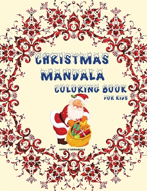 Christmas mandala coloring book for kids (Paperback)
