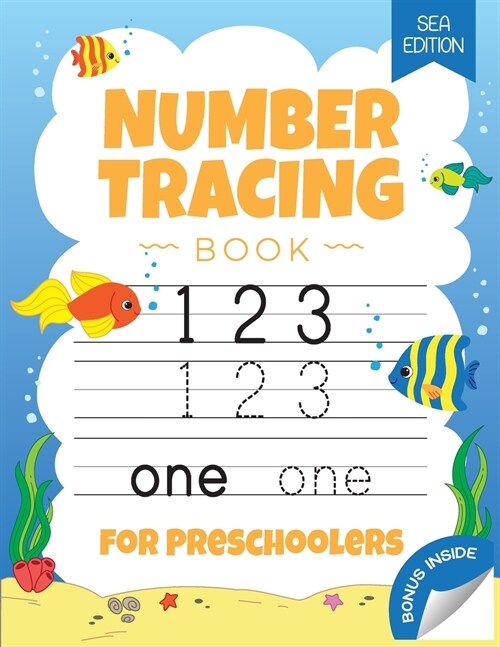 Number Tracing Book for Preschoolers: Number Handwriting Practice Book for Kids Ages 3-5 years - Childrens Activity Book (Paperback)