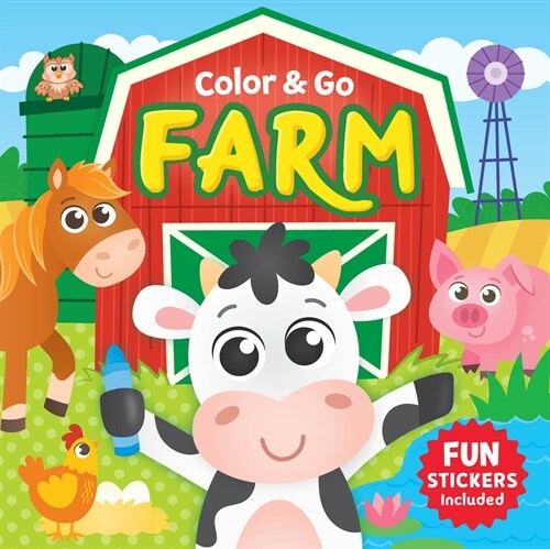 Color & Go: Farm [With Crayons] (Paperback)