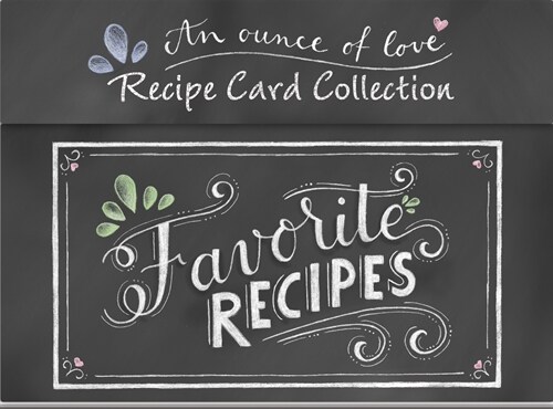 Favorite Recipes - Recipe Card Collection Tin (Chalkboard) (Other)
