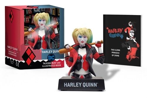 Harley Quinn Talking Figure and Illustrated Book (Paperback)