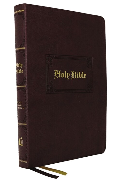 KJV Holy Bible: Large Print Thinline, Brown Leathersoft, Red Letter, Comfort Print: King James Version (Imitation Leather)