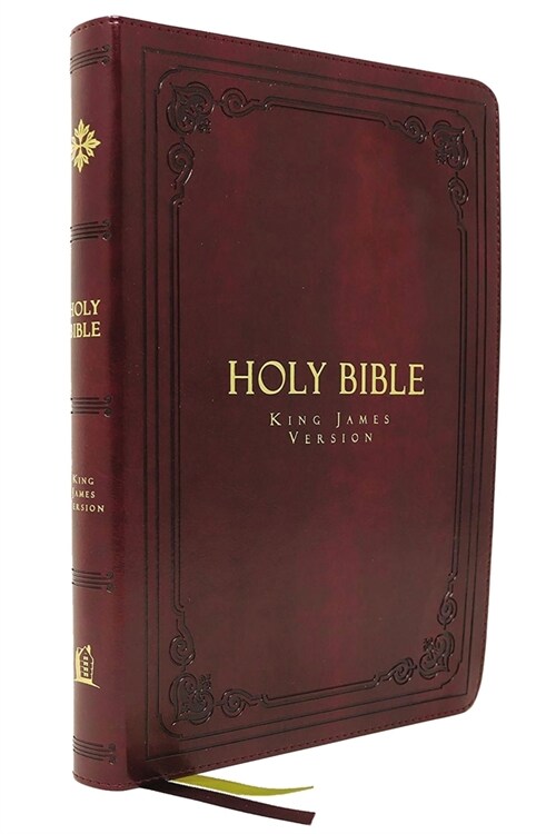 KJV Holy Bible: Large Print Thinline, Burgundy Leathersoft, Red Letter, Comfort Print: King James Version (Imitation Leather)