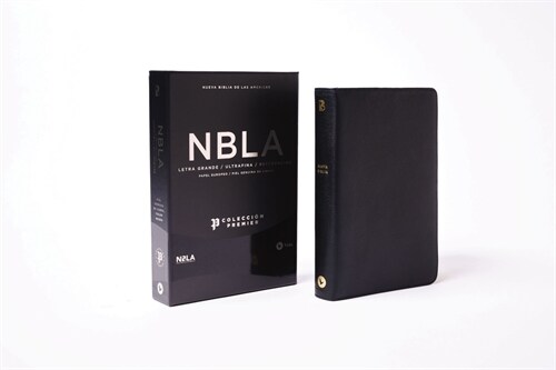 Nbla, Santa Biblia, Ultrafina, Letra Grande, Piel de Cabra, Colecci? Premier, Negro (Leather)