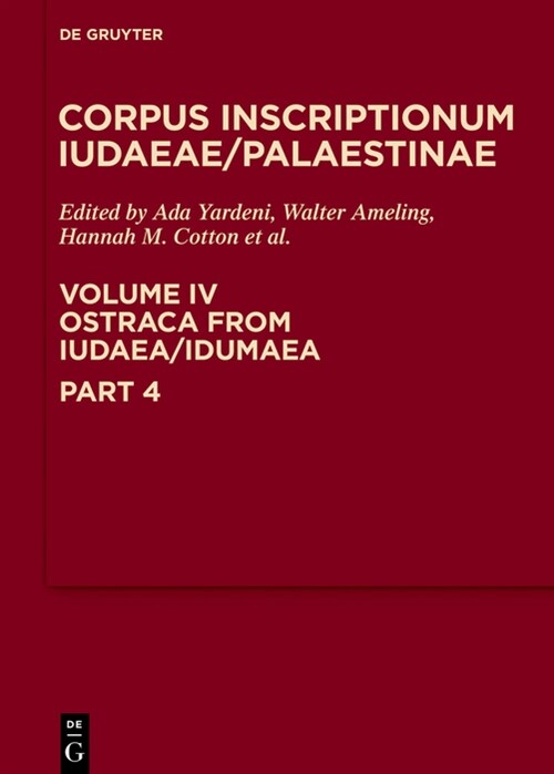 Ostraca from Iudaea/Idumaea (Hardcover)