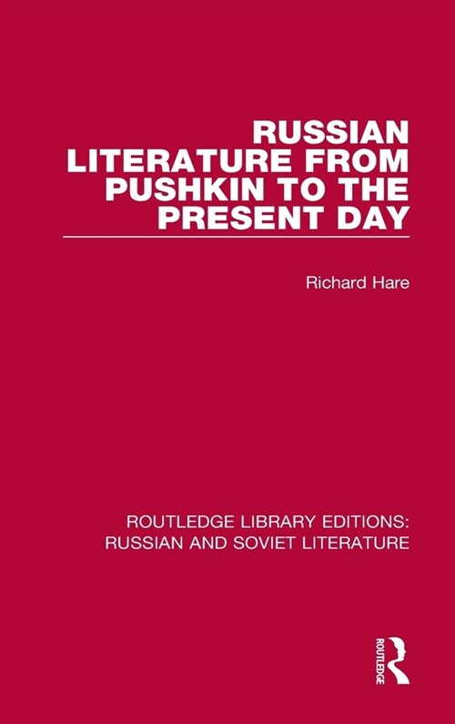 Russian Literature from Pushkin to the Present Day (Hardcover, 1)