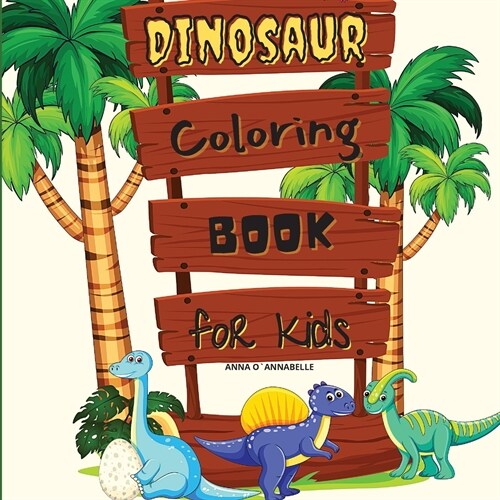 Dinosaur coloring book for kids (Paperback)