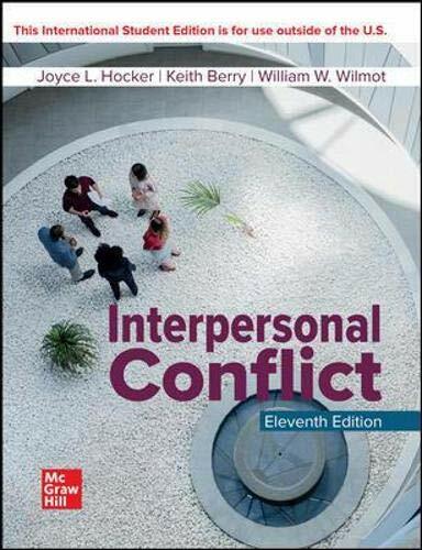 Interpersonal Conflict (Paperback, 11th, International Student Edition)