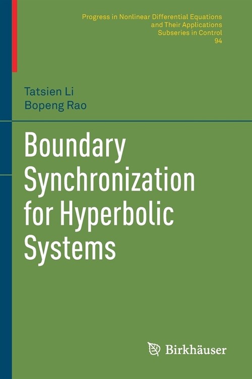 Boundary Synchronization for Hyperbolic Systems (Paperback)