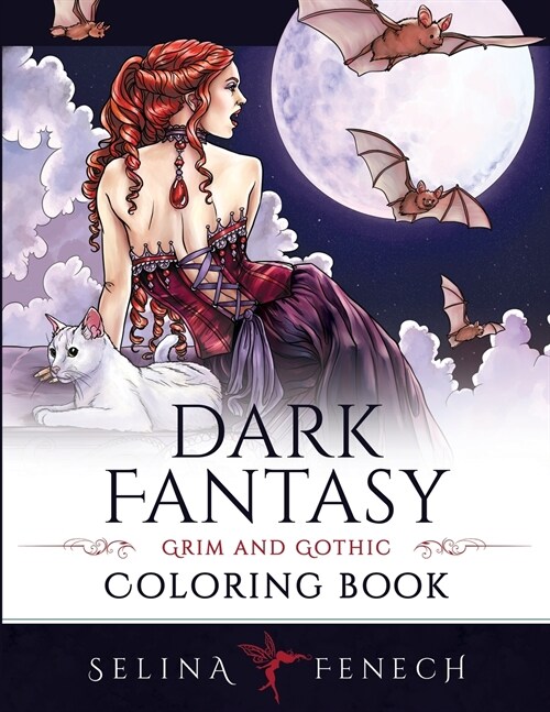 Dark Fantasy Coloring Book (Paperback)