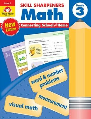 Skill Sharpeners: Math, Grade 3 Workbook (Paperback, Teacher)