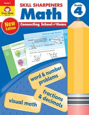 Skill Sharpeners: Math, Grade 4 Workbook (Paperback, Teacher)