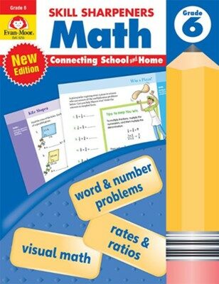 Skill Sharpeners: Math, Grade 6 Workbook (Paperback, Teacher)