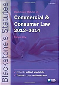 Blackstones Statutes on Commercial and Consumer Law (Paperback)