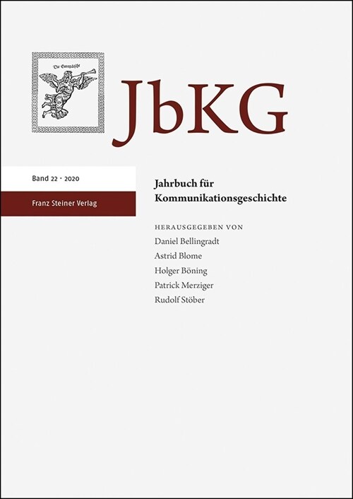 Jahrbuch Fur Kommunikationsgeschichte 22 (2020) (Paperback)