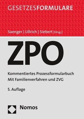 Zivilprozessordnung: Kommentiertes Prozessformularbuch (Hardcover, 5)