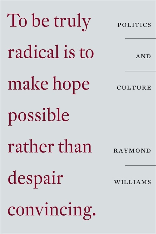 Culture and Politics : Class, Writing, Socialism (Paperback)