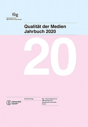 Jahrbuch Qualitat Der Medien 2020: Schweiz - Suisse - Svizzera (Hardcover)