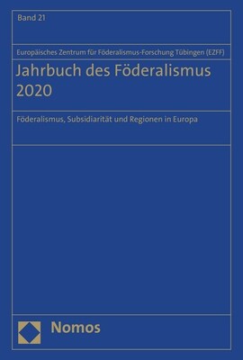 Jahrbuch Des Foderalismus 2020: Foderalismus, Subsidiaritat Und Regionen in Europa (Hardcover)