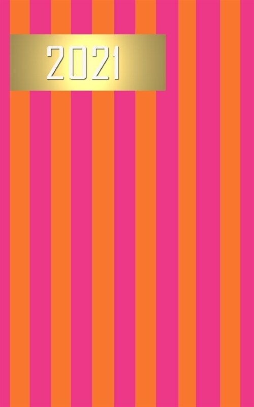 2021 Pink Stripe Diary (Paperback)