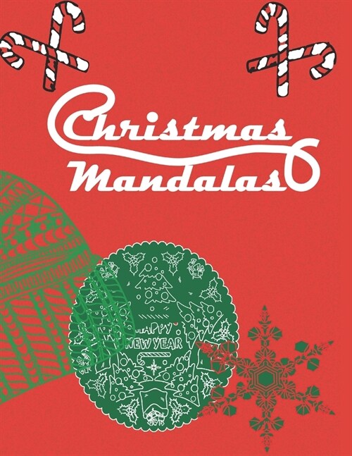 Christmas Mandala: Fun Adult Holiday Pattern Coloring Book (Paperback)