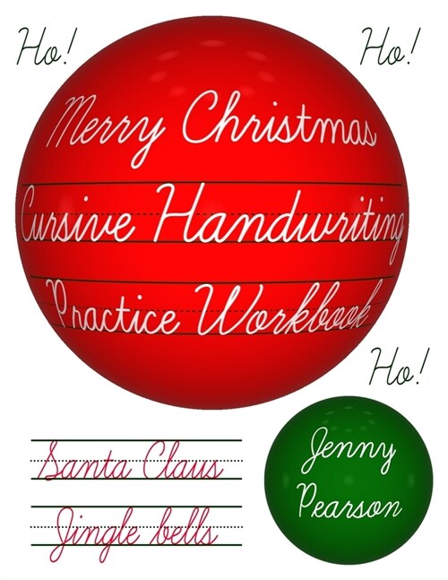 Merry Christmas Cursive Handwriting Practice Workbook (Paperback)