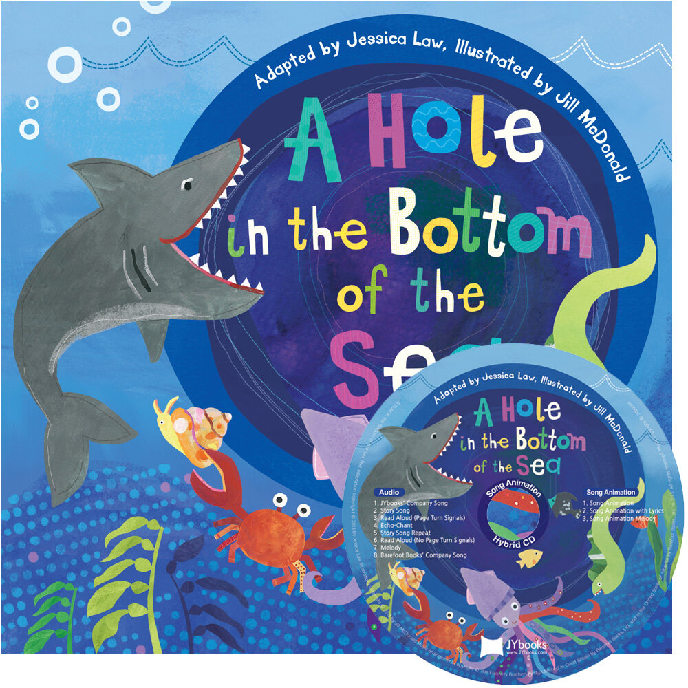 노부영 송 애니메이션 세이펜 A Hole in the Bottom of the Sea (Paperback + Hybrid CD)
