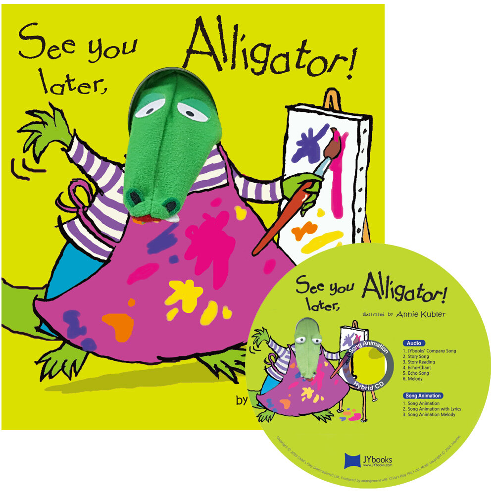 [중고] 노부영 송 애니메이션 세이펜 See You Later, Alligator! (Hardcover + Hybrid CD)
