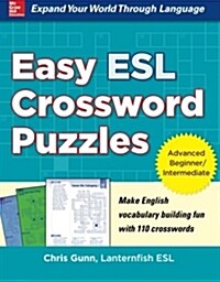 Easy ESL Crossword Puzzles (Paperback, Workbook)