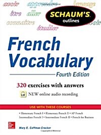 Schaums Outline of French Vocabulary (Paperback, 4, Revised)