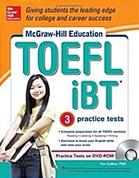 [중고] McGraw-Hill Education TOEFL IBT with 3 Practice Tests and DVD-ROM [With CDROM] (Hardcover)