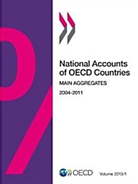 National Accounts of OECD Countries, Volume 2013 Issue 1: Main Aggregates (Paperback)