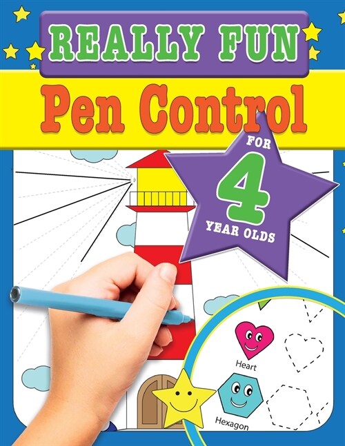 Really Fun Pen Control For 4 Year Olds: Fun & educational motor skill activities for four year old children (Paperback)