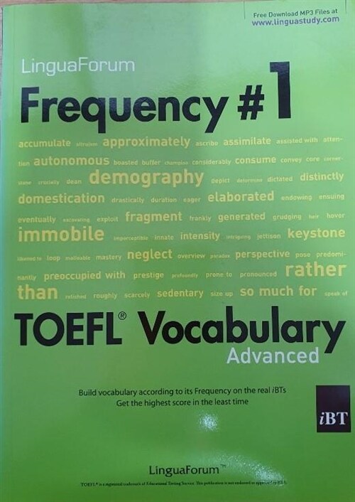 [중고] Linguaforum Toefl Ibt Frequency #1 Vocabulary