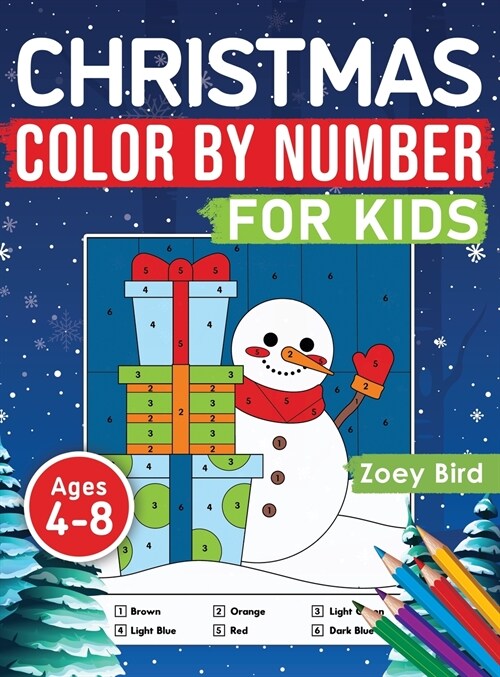 Christmas Color by Number for Kids: Coloring Activity for Ages 4 - 8 (Hardcover)