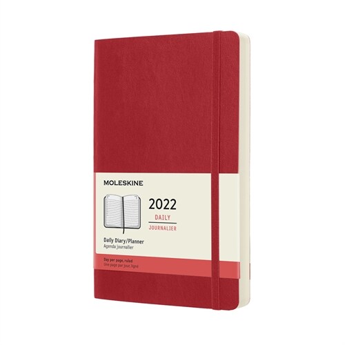 Moleskine 2022 Daily Planner, 12m, Large, Scarlet Red, Soft Cover (5 X 8.25) (Other)