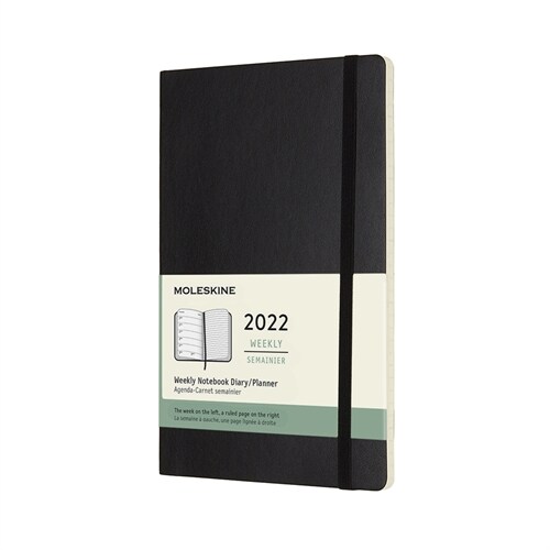 Moleskine 2022 Weekly Planner, 12m, Large, Black, Soft Cover (5 X 8.25) (Other)