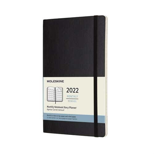 Moleskine 2022 Monthly Planner, 12m, Large, Black, Soft Cover (5 X 8.25) (Other)