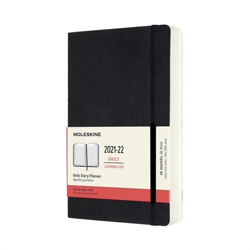 Moleskine 2021-2022 Daily Planner, 18m, Large, Black, Soft Cover (5 X 8.25) (Other)