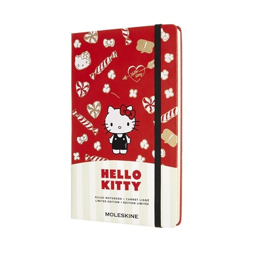 Moleskine Limited Edition Hello Kitty Notebook, Large, Ruled, Red, Hard Cover (5 X 8.25) (Hardcover)