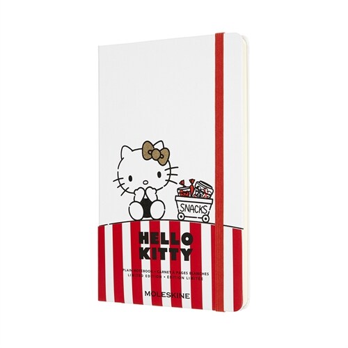 Moleskine Limited Edition Hello Kitty Notebook, Large, Plain, White, Hard Cover (5 X 8.25) (Hardcover)