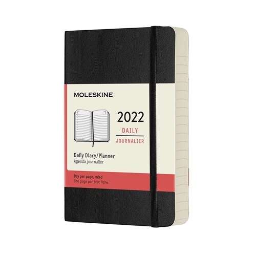 Moleskine 2022 Daily Planner, 12m, Pocket, Black, Soft Cover (3.5 X 5.5) (Other)
